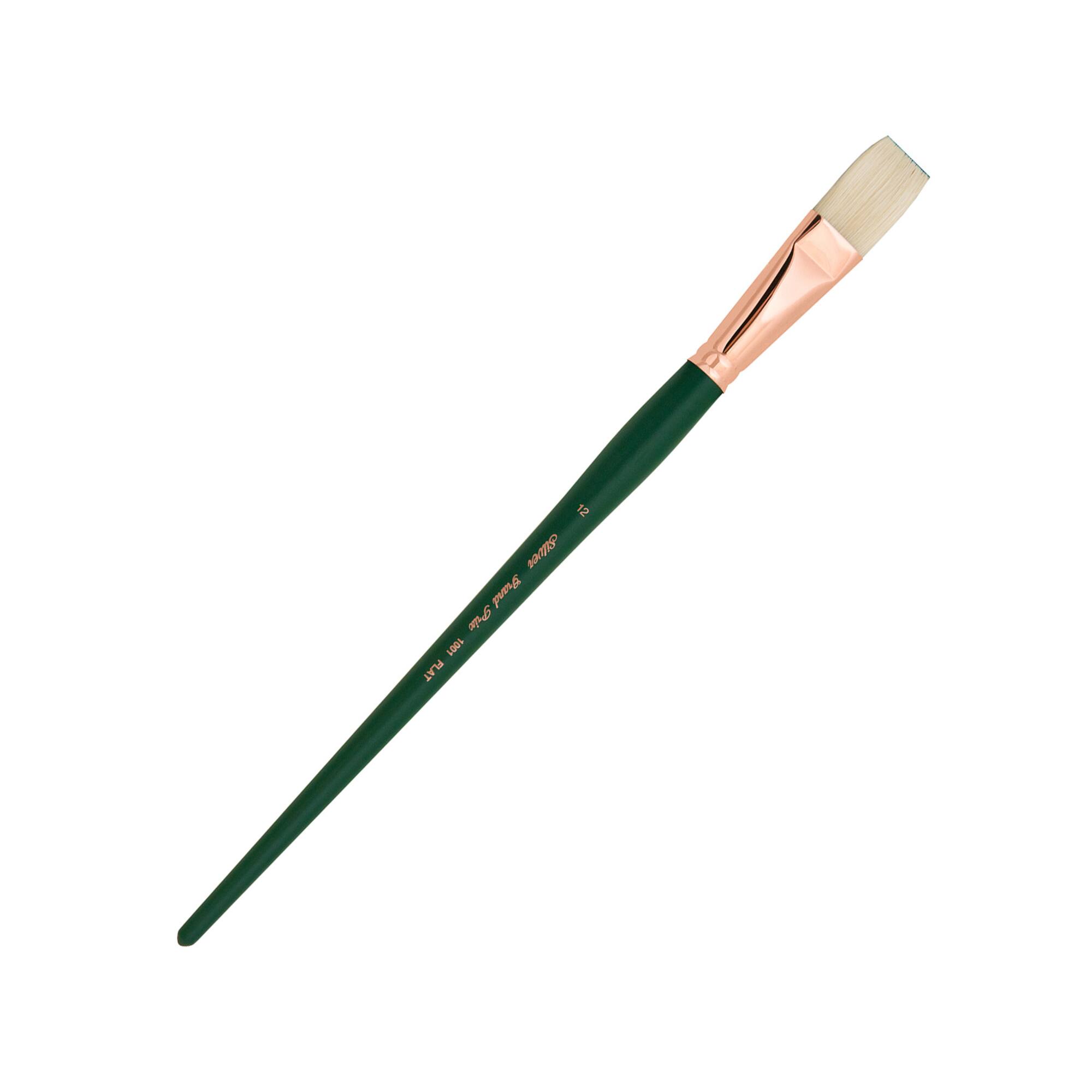 Silver Brush Limited Grand Prix® Series 1001 Size 12 Long Handle Flat Brush